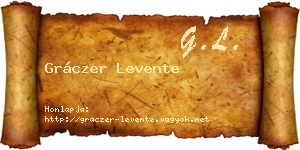 Gráczer Levente névjegykártya