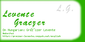 levente graczer business card